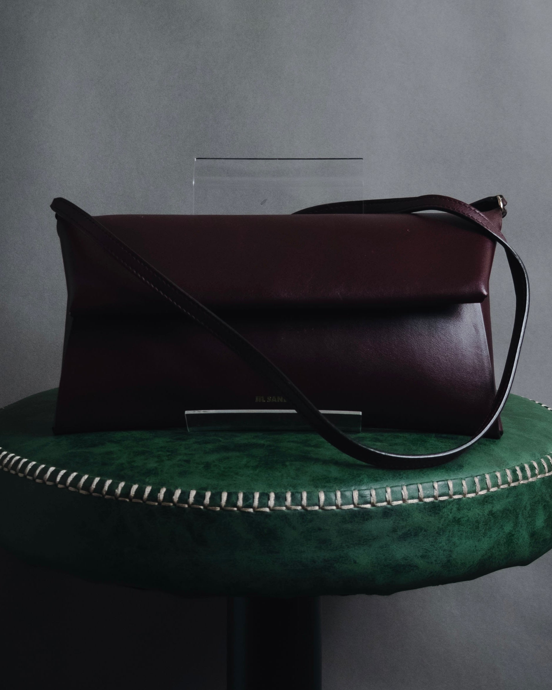 JIL SANDER (ジルサンダー) - Minimal Folded Pochette Bag - ブラウン 