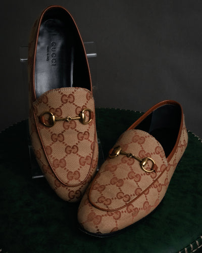 “GUCCI” 2015-2022 GG canvas horsebit loafers