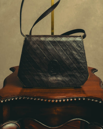 "Yves Saint Laurent" 80's-90's Quilted leather shoulder bag