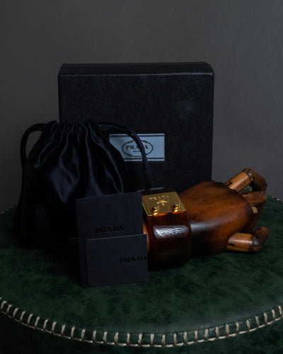 '-MOOD Christmas Collections-
"PRADA" Miuccia Prada design tortoiseshell architectural bangle
