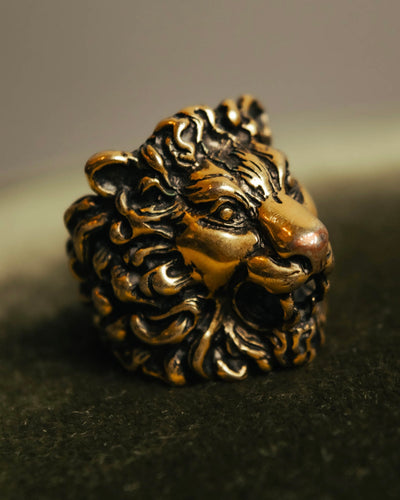 “GUCCI” 2010’s-20’s lion head sculptural ring