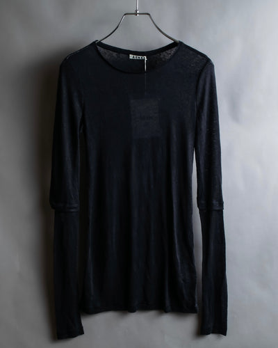 "Acne" Back&sleeve cutting slit design pullover