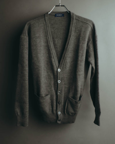 "Yves Saint Laurent" 80's-90's Relaxed wool v neck cardigan