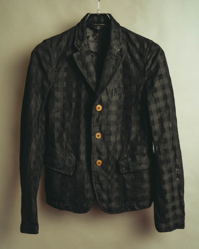 "COMME des GARÇONS COMME des GARÇONS" 13AW Textured three-button blazer