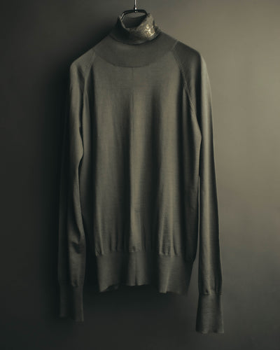 "Theatre PRODUCTS" 00's-10's Silk wool turtleneck knit sweater