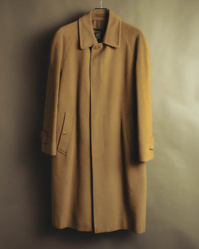 "Burberrys" 80's-90's Cashmere blend balmacaan coat
