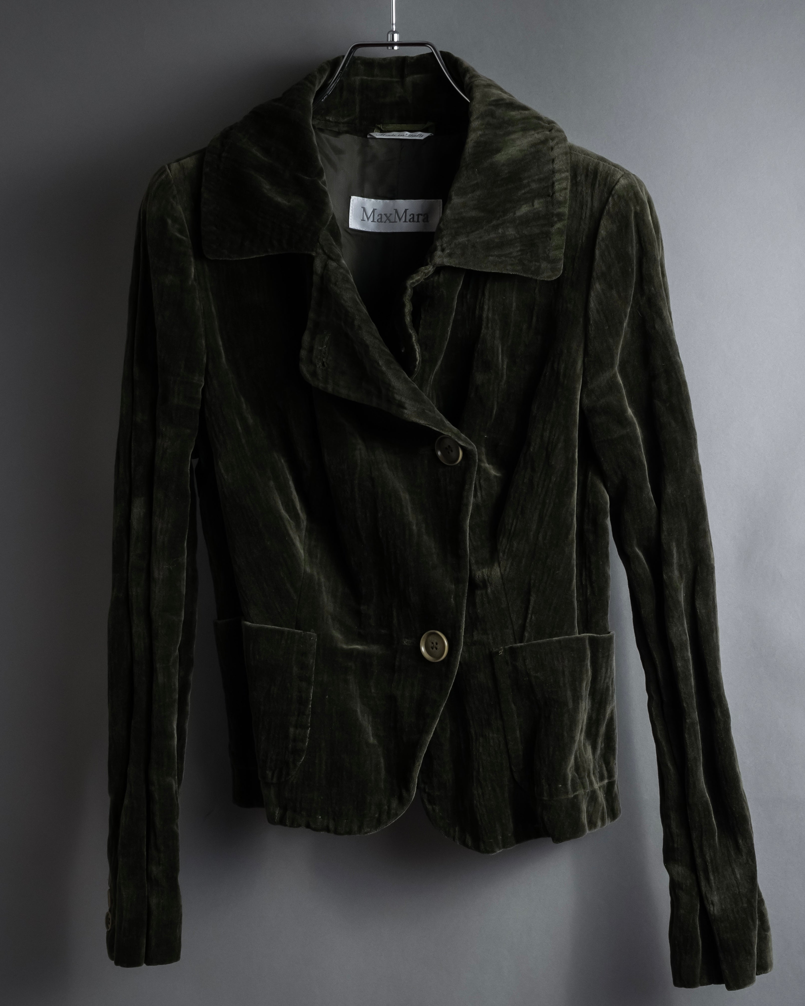 Max Mara” 90's-00's metallic velour jacket – MOOD