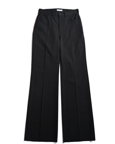 BALENCIAGA/ 2021 Beautiful Flare Silhouette Center Crease Trousers Black