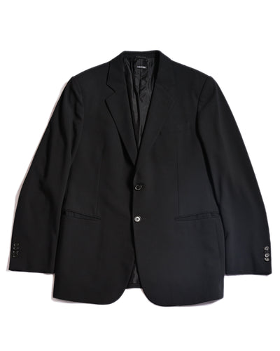 GIORGIO ARMANI/ Single Breasted 2B Pure Wool Tailored Jacket
Black