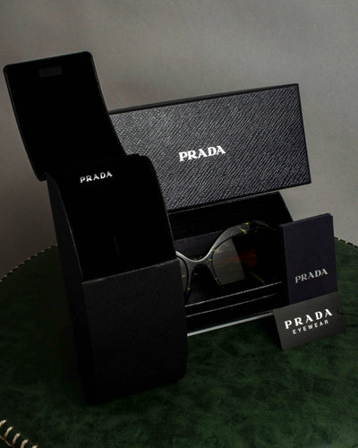 "PRADA" Yellow marble acetate sunglasses