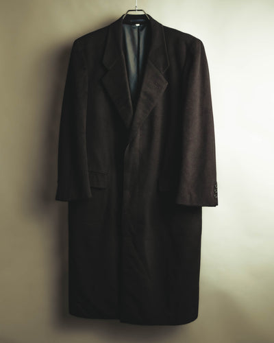 "Yves Saint Laurent" 90's Classically tailored wool overcoat