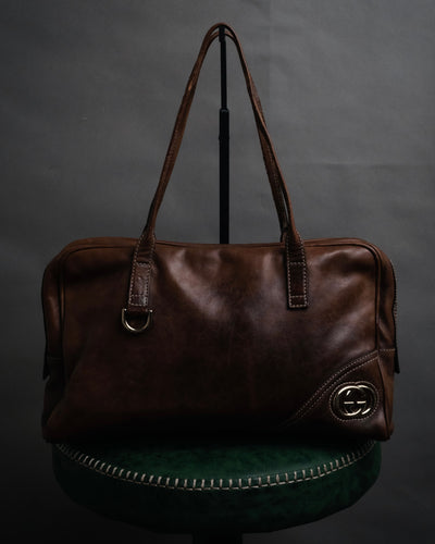 “GUCCI” 00’s Archive inspired leather boston bag
