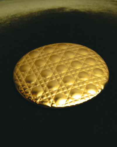 "Christian Dior" Gold cannage compact mirror
