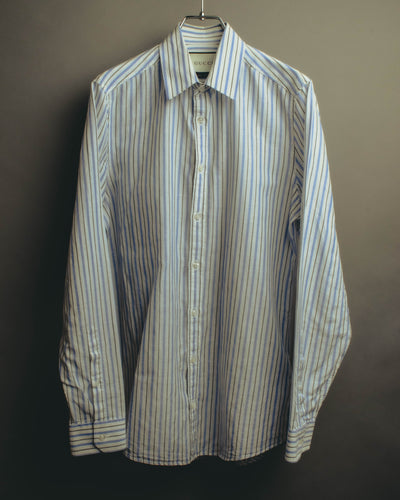 “GUCCI” 2010’s-20’s striped long sleeve shirt