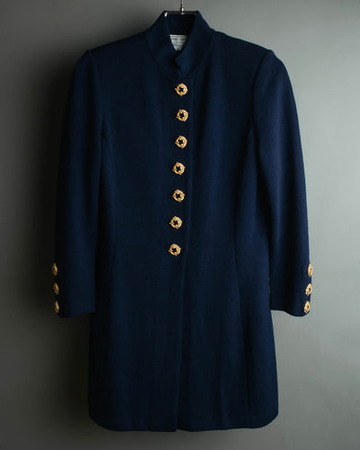 "MARIE GRAY" 80's-90's Elegant textured knit coat