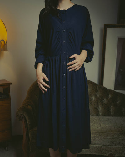-SPECIAL- “COMME des GARÇONS” 90’s Long gathered waist button front dress