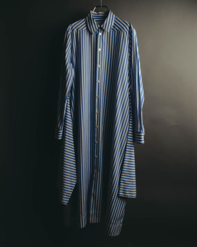 “JIL SANDER” 2018-2023 oversized striped cotton shirt dress