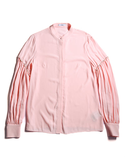 ERDEM/2024 Romantic Embellished Gathered Sleeves Blouse