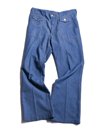 Lee/ Multi Pocket Designed Flare Silhouette Denim Blue