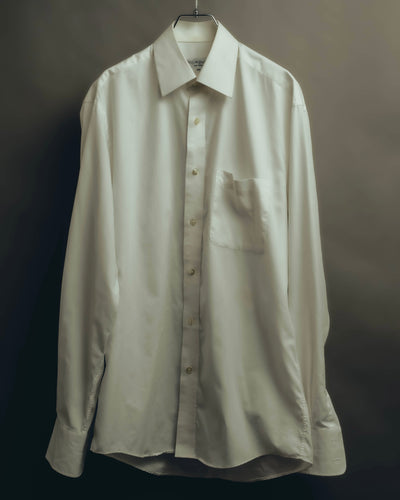 "Yves Saint Laurent" 80's-90's Classic off white dress shirt