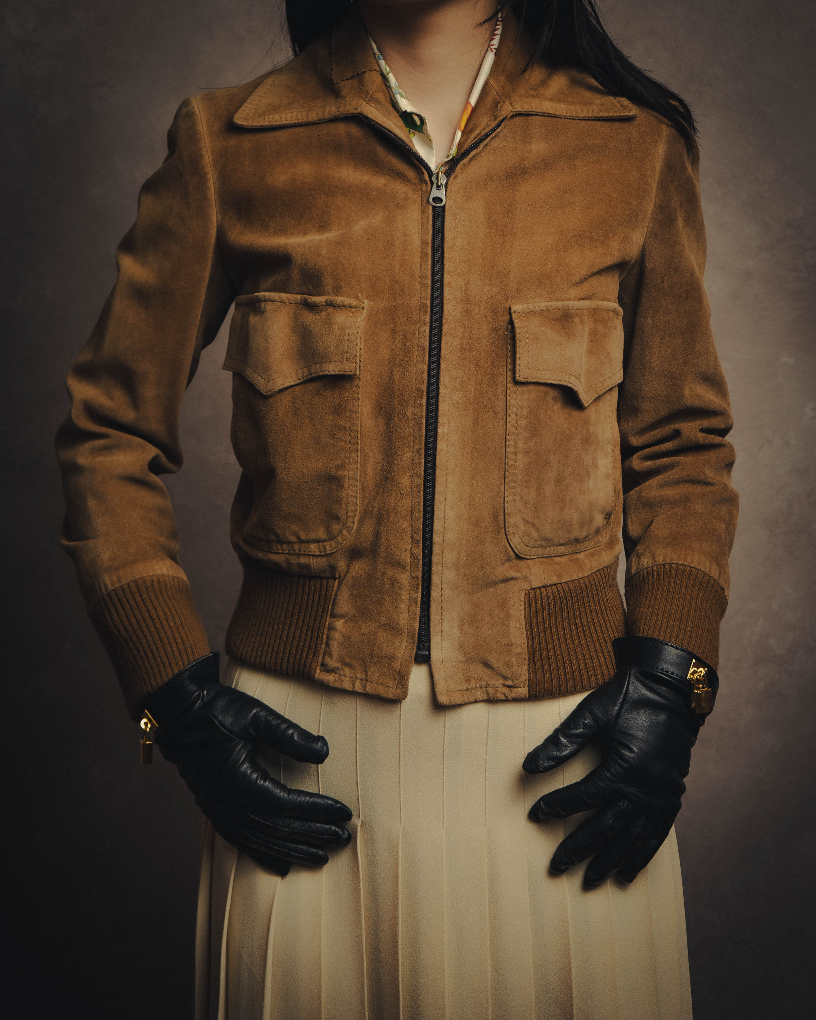 70〜80's GUCCI ジャケット GUCCI (グッチ) - スエード ボンバージャケット - ブラウン - 32 - 70s