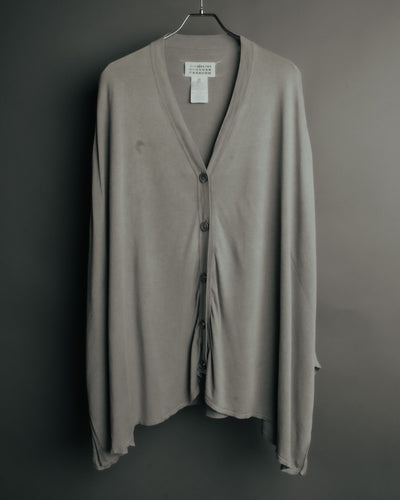 “Maison Martin Margiela” 2012SS line 4 oversized draped knit cardigan