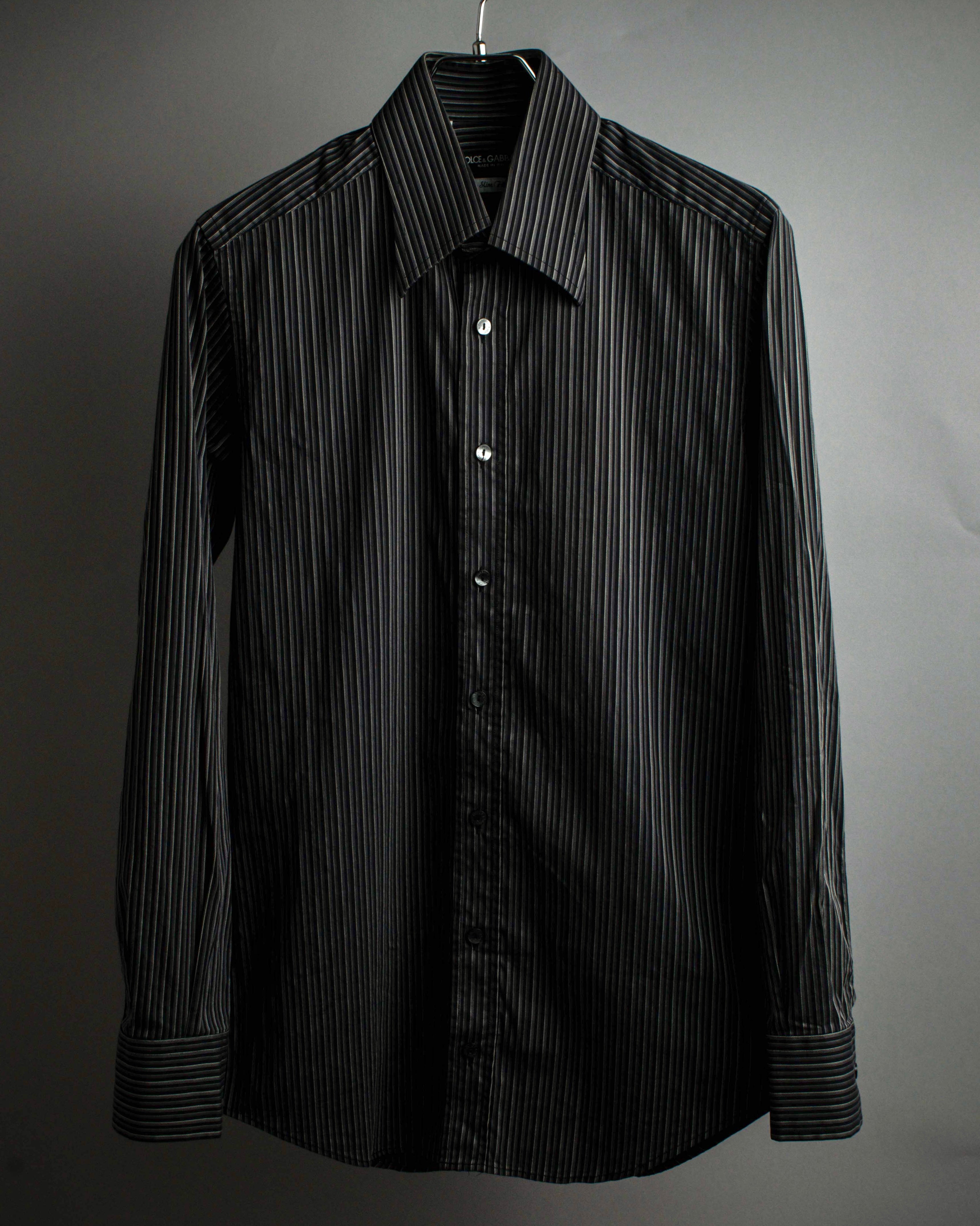 black pinstripe dress shirt DOLCE & GABBANA - Shirt - Black