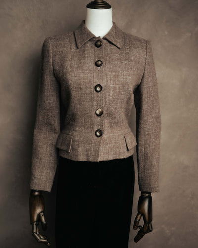 "Christian Dior" 90's Classically tailored wool-blend jacket