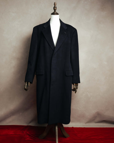 "Burberrys" 80's-90's Classic wool-cashmere long overcoat