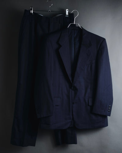 "BALENCIAGA" Tailored two piece suit set with subtle pinstripes