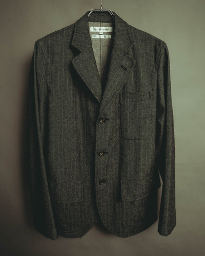 “COMME des GARÇONS SHIRT” 2000's- layered pocket print tailored jacket