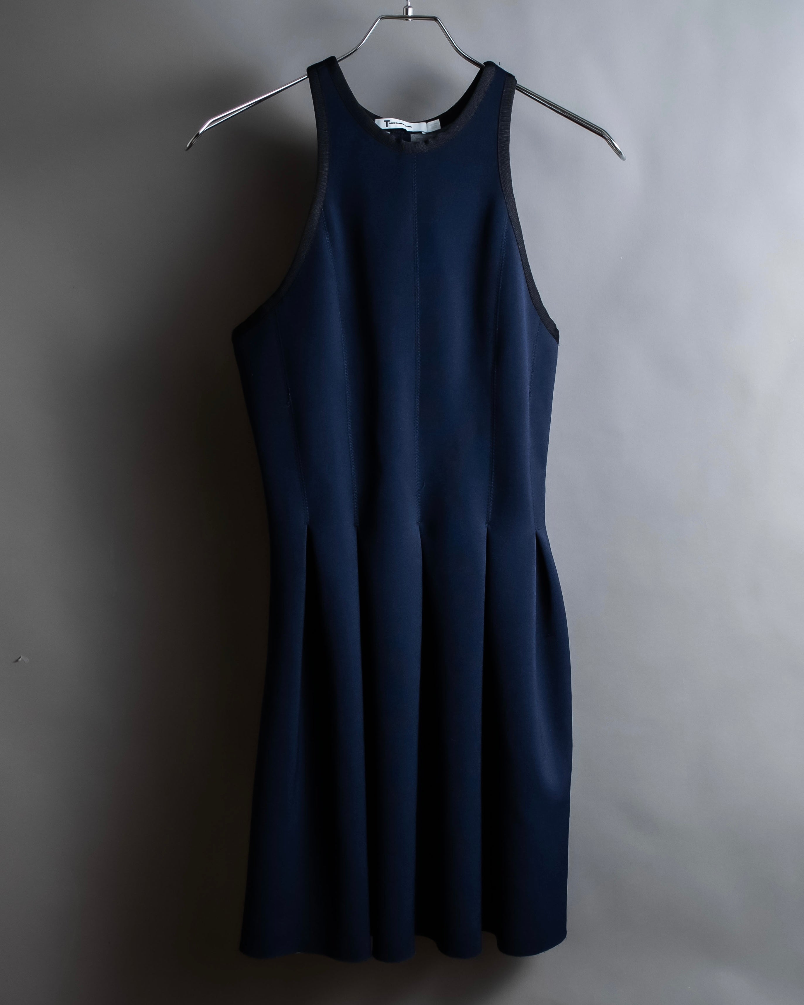 alexander wang fit and flare dress T by Alexander Wang" dimensional flare silhouette sleeveless dress MOOD