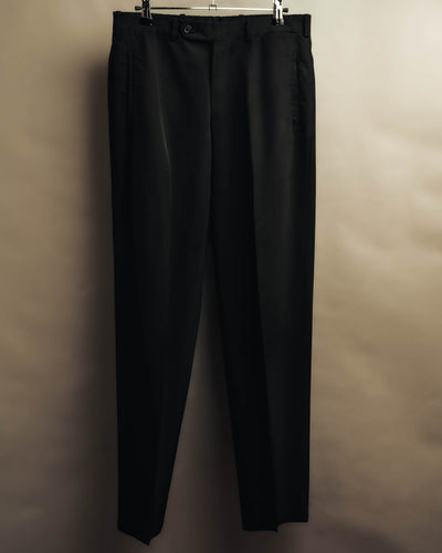 "PRADA" 90's Minimal black tailored trousers