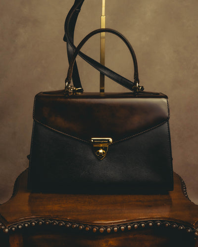 "Valentino Garavani" 80's-90's Structured top-handle shoulder bag