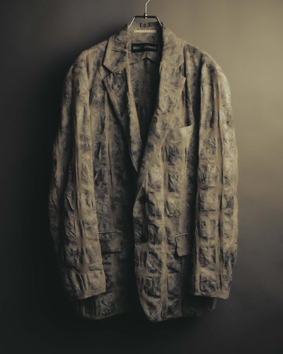 "ISSEY MIYAKE" 90's Pigment dyed relaxed tailored blazer
