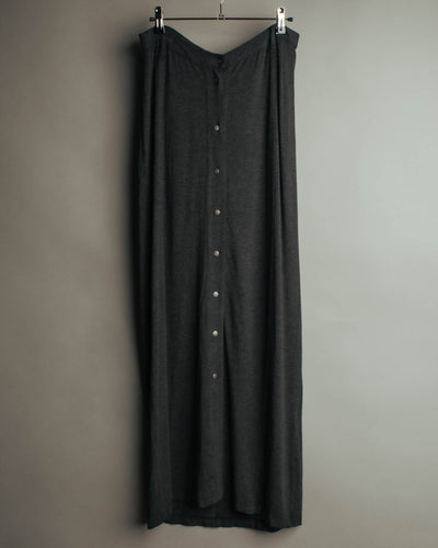 "FENDI jeans" 90's Front button knit maxi skirt