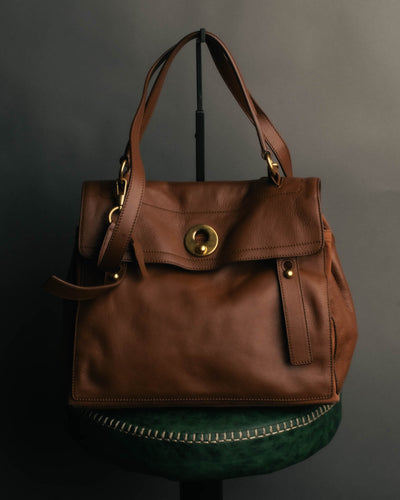 "Yves Saint Laurent" 00's-10's Structured leather shoulder bag