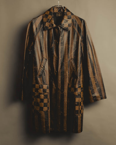 "FENDI" 90's Graphic patterned long coat