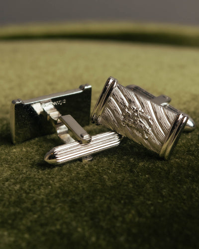 "Burberrys" 70's-90's Silver equestrian knight cufflinks
