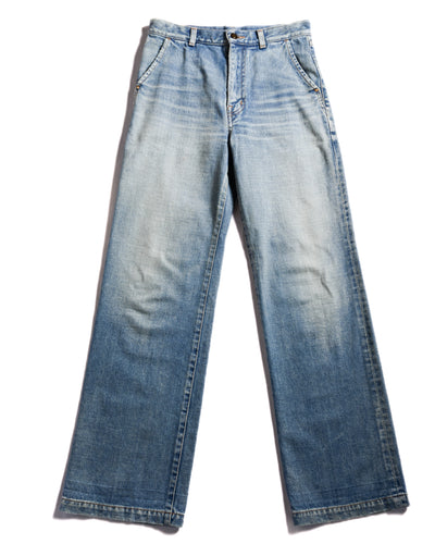 SAINT LAURENT PARIS/ 2022 Vintage Designed Wide Denim Blue