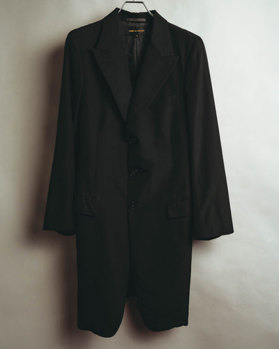 "COMME des GARÇONS" 90's Contrast peak-lapel long coat