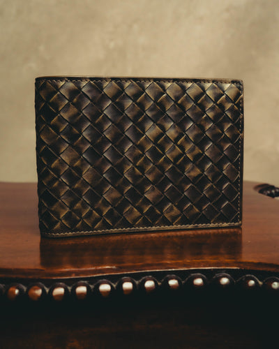 "BOTTEGA VENETA" 00's-10's Intrecciato leather bifold wallet