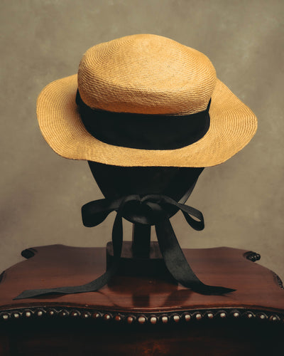"GUCCI" 90's-00's Classic wide-brim straw hat