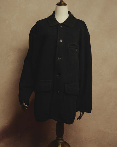 “Christian Dior MONSIEUR” 80’s-90’s Ribbed collar oversized wool field jacket