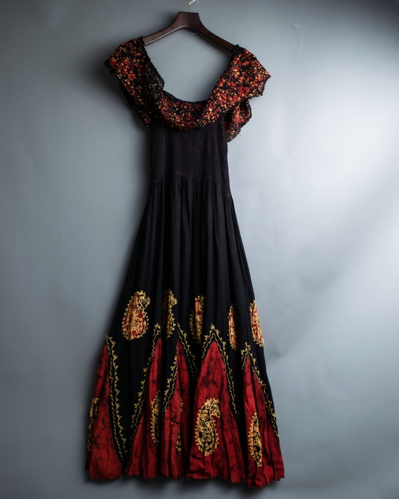 Vintage Embroidered Paisley Dress – MOOD