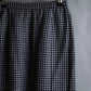 "Christian Dior" Houndstooth pattern wool cropped pleats skirt