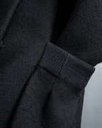 "GUCCI" Tom Ford period round neck flying squirrel long coat