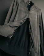 "PRADA" 90's-00's Minimal cotton zip cardigan