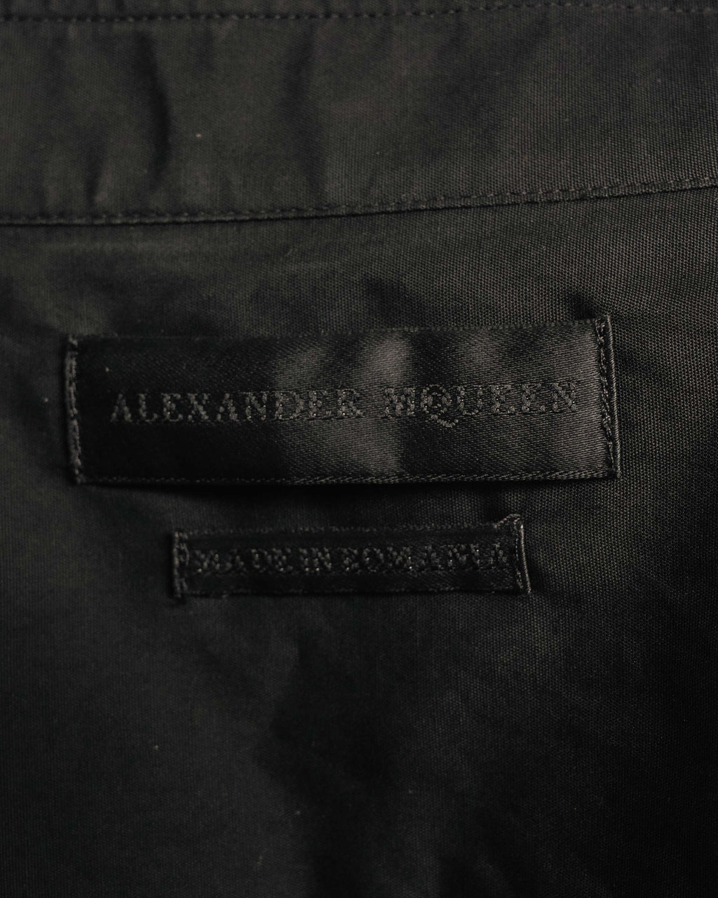 “Alexander McQueen” 10’s Layered double-collar contrast trim shirt