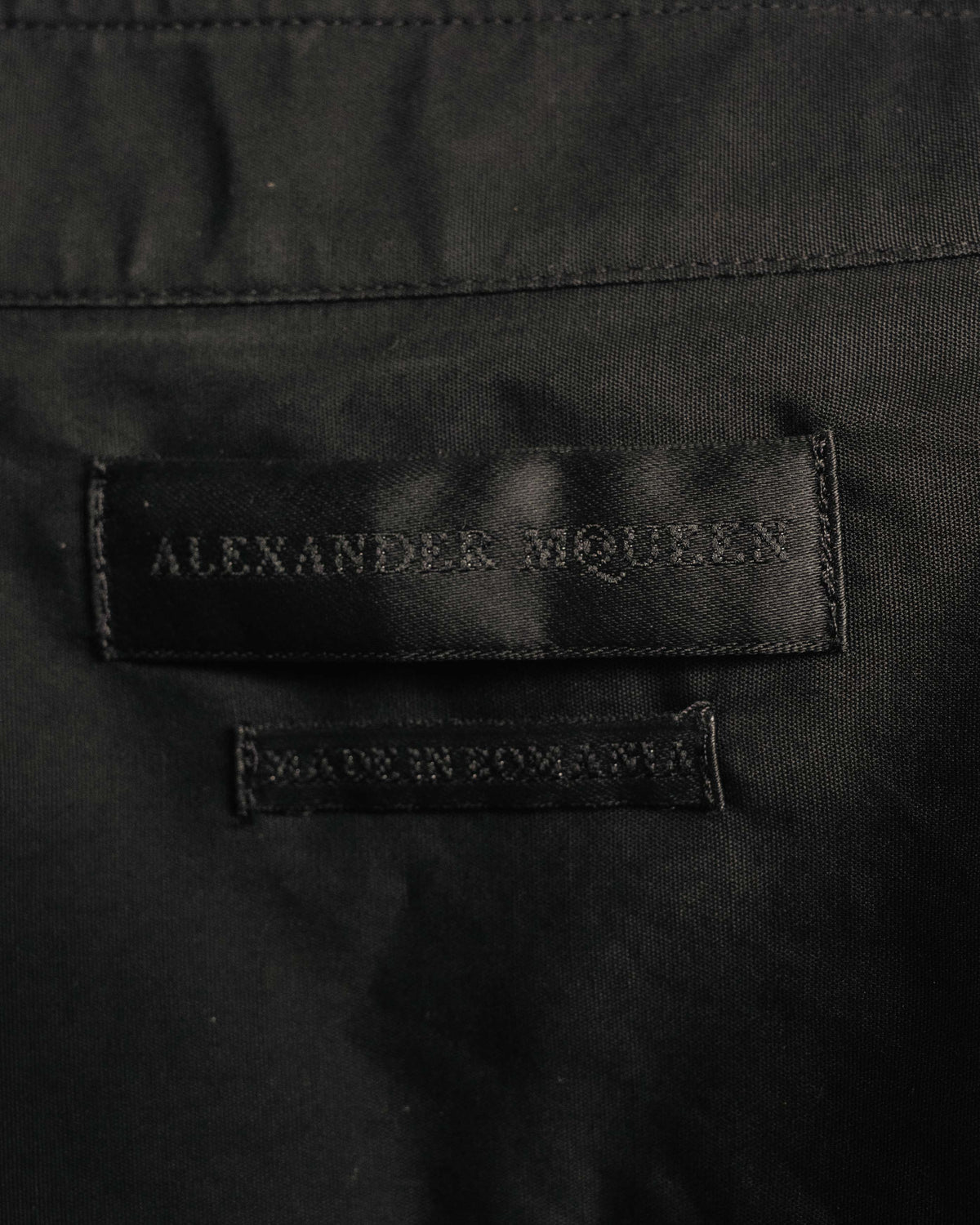 “Alexander McQueen” 10’s Layered double-collar contrast trim shirt